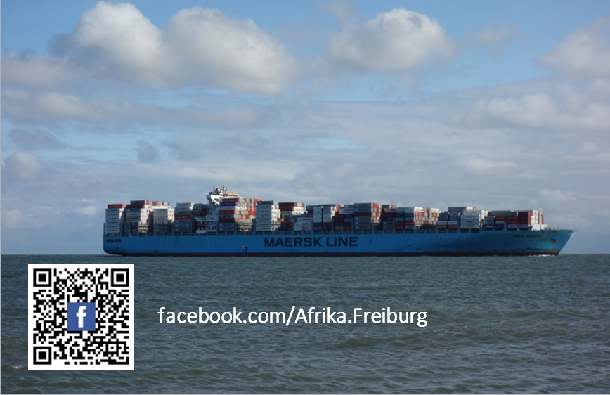 Containerschiff in Cuxhafen